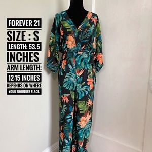 Brand new tropical/Hawaii V neck body jumpsuit